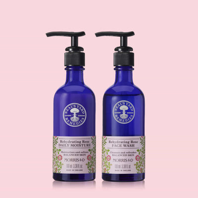 Neal's Yard Remedies Gifts & Collections Morris & Co. X Rehydrating Rose Face Wash and Daily Moisture Gift Set 