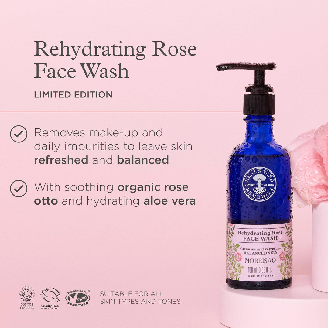 Neal's Yard Remedies Skincare Morris & Co. X Rehydrating Rose Face Wash 100ml